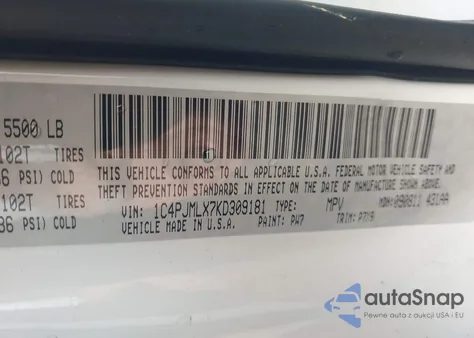 2019 Jeep Cherokee Latitude Plus 4X4 из США, поврежденный, VIN 1C4PJMLX7KD309181